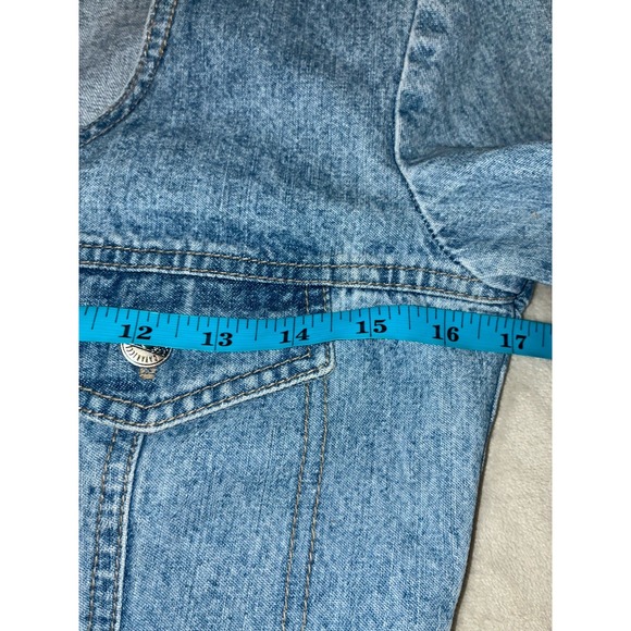 Vintage‎ Z Cavaricci Denim Dress 4 Blue Jean Long Sleeve Mini Retro USA 80s - Picture 8 of 10